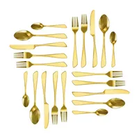 Megachef Gibbous 20-pc. 18/10 Stainless Steel Flatware Set