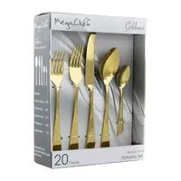 Megachef Gibbous 20-pc. 18/10 Stainless Steel Flatware Set