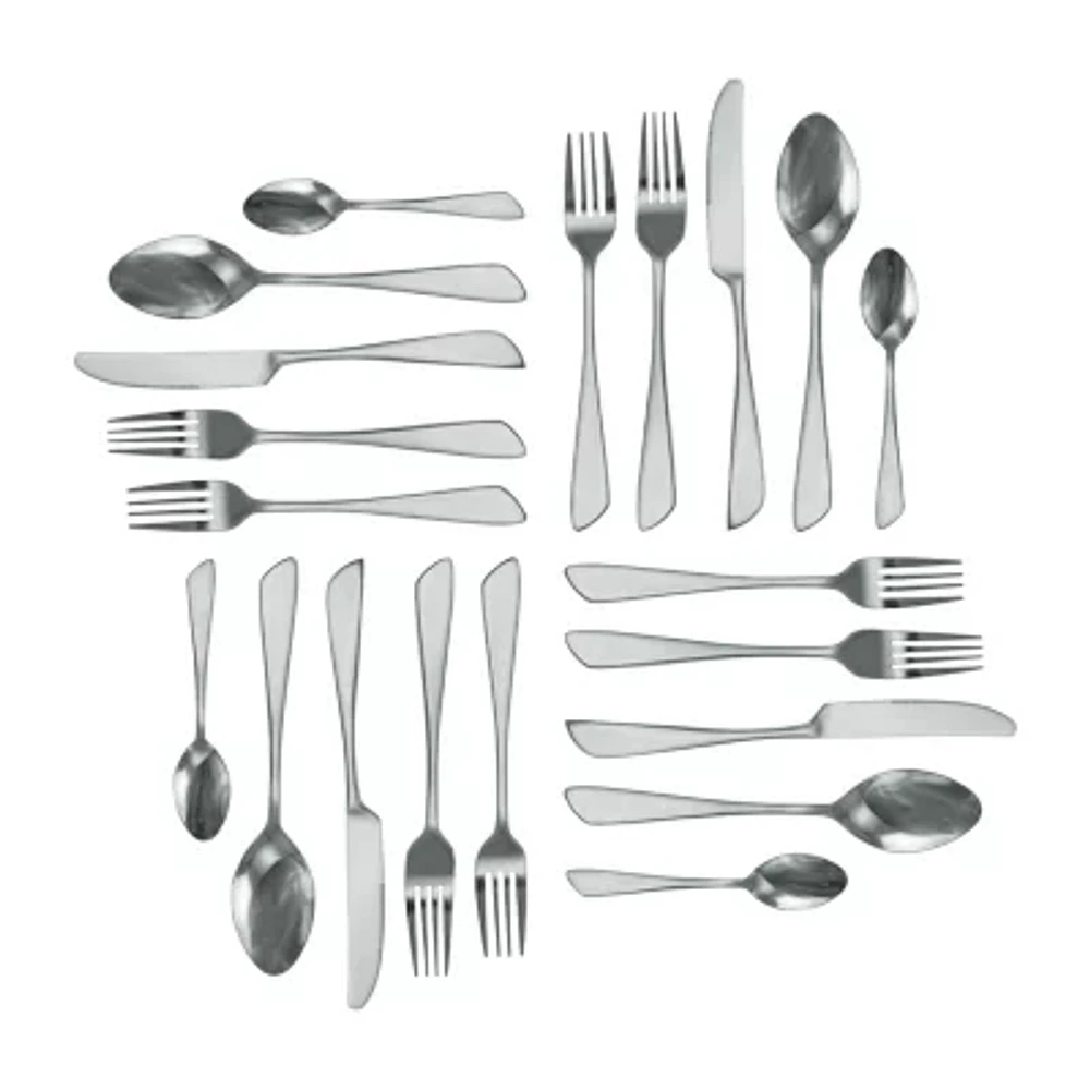 Megachef Gibbous 20-pc. 18/10 Stainless Steel Flatware Set