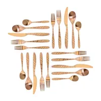 MegaChef. La Vague 20-pc. 18/10 Stainless Steel Flateware Set