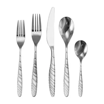 MegaChef. La Vague 20-pc. 18/10 Stainless Steel Flateware Set