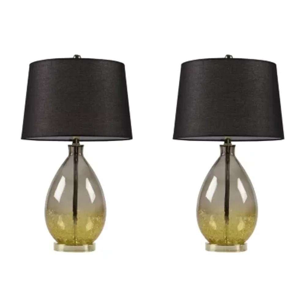 510 Design Cortina Set Of 2-pc Glass Table Lamp