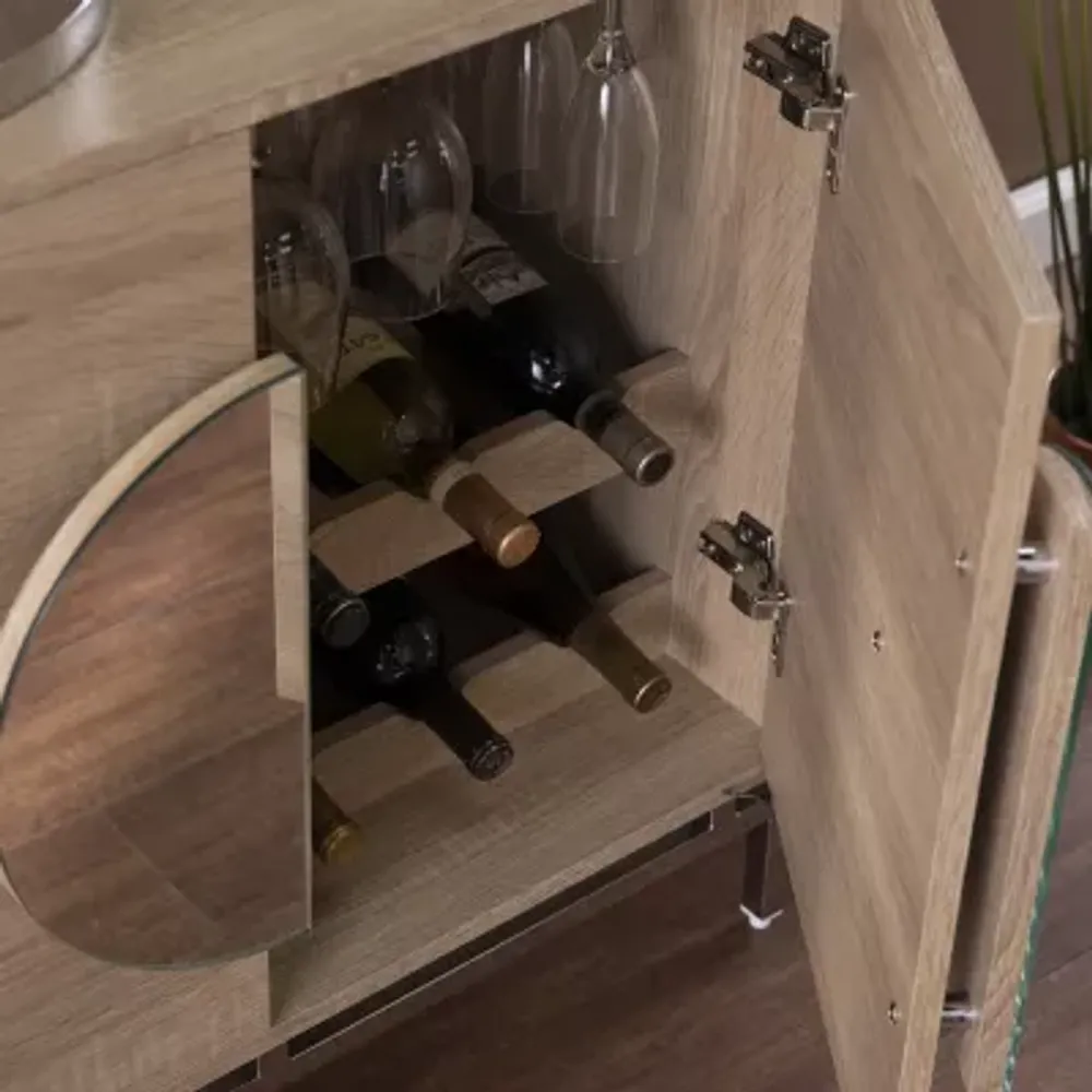 Gelpue Bar Cabinet with Wine Storage