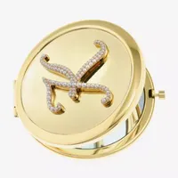 Mixit Gold Tone Initial Gold Tone Mirrored Compact Mirrors