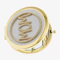 Mixit Gold Tone Mom Compact Mirror