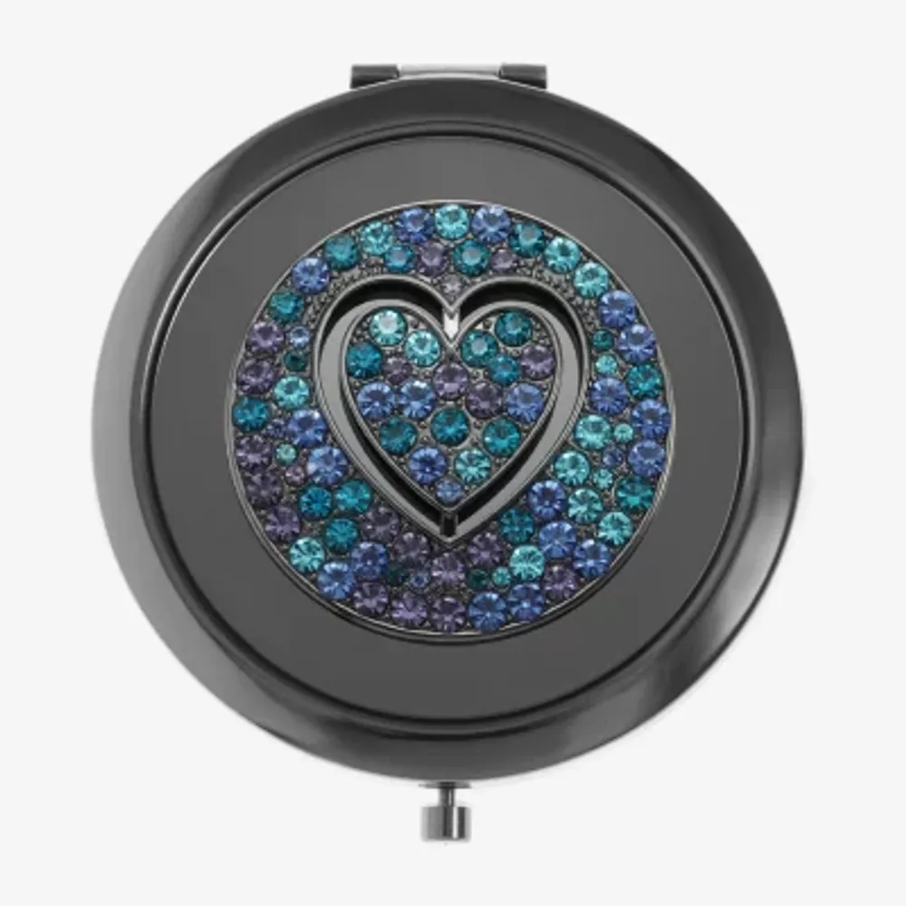 Mixit Grey Tone & Blue Heart Compact Mirror