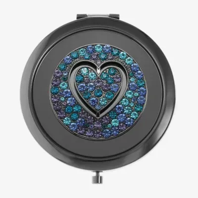 Mixit Grey Tone & Blue Heart Compact Mirror