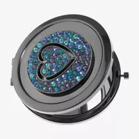 Mixit Grey Tone & Blue Heart Compact Mirror