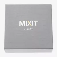 Mixit Silver Tone Pave Initial Mirrored Compact Mirrors