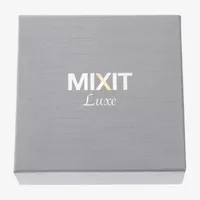 Mixit Silver Tone Pave Initial Silver Tone Mirrored Compact Mirror