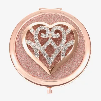 Mixit Rose Tone Heart Compact Mirror