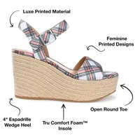 Journee Collection Womens Pearrl Wedge Sandals