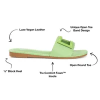 Journee Collection Womens Clair Slide Sandals