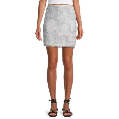 Arizona Womens Mid Rise A-Line Skirt-Juniors