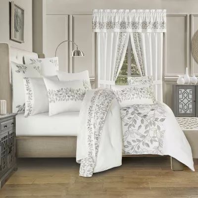 Royal Court Laurel 3-pc. Floral Extra Weight Embroidered Comforter Set