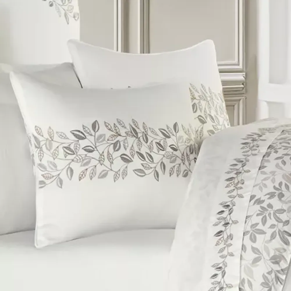 Royal Court Laurel 3-pc. Floral Extra Weight Embroidered Comforter Set