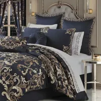 Queen Street Cranford 3-pc. Damask + Scroll Extra Weight Comforter Set