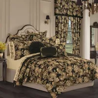 Queen Street Montecito Damask + Scroll Reversible Quilt Set