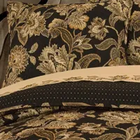 Queen Street Montecito Damask + Scroll Reversible Quilt Set