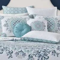 Queen Street Afton Medallion Reversible Quilt Set