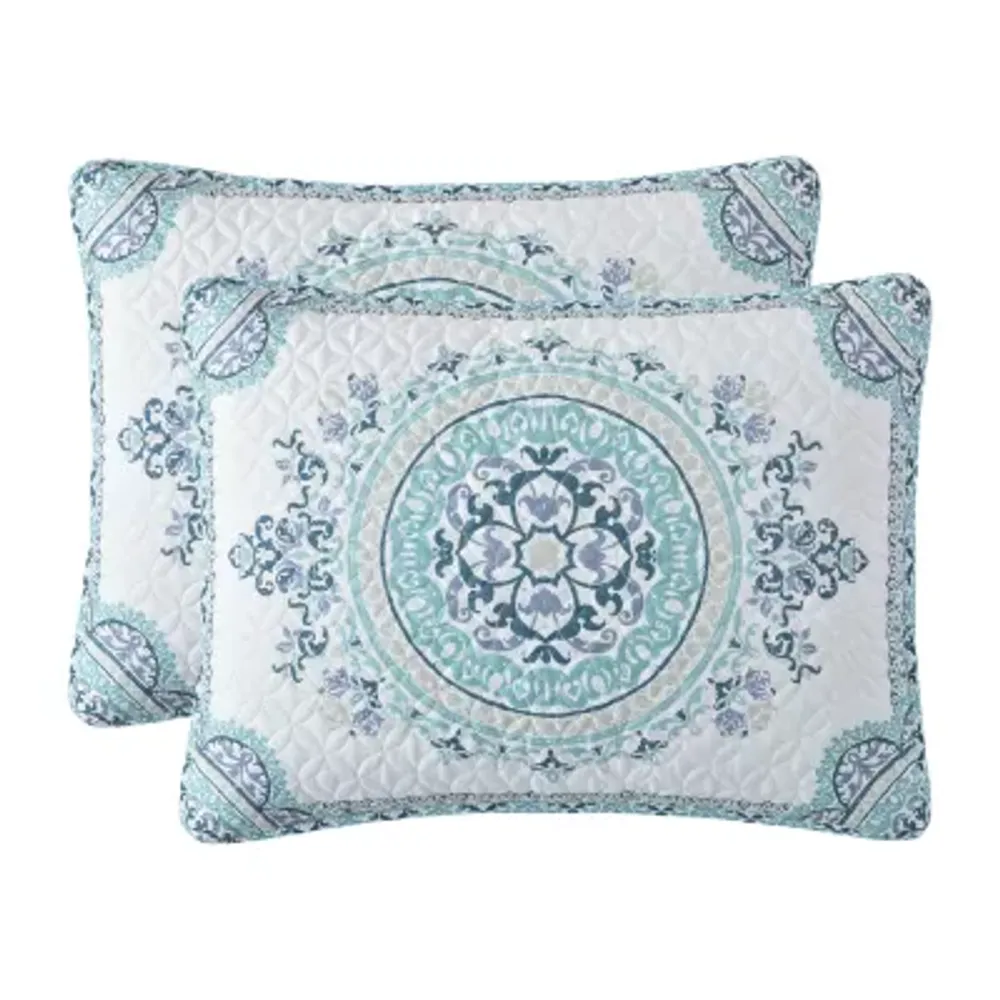 Queen Street Afton Medallion Reversible Quilt Set