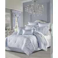 Queen Street Linda 3-pc. Damask + Scroll Extra Weight Comforter Set