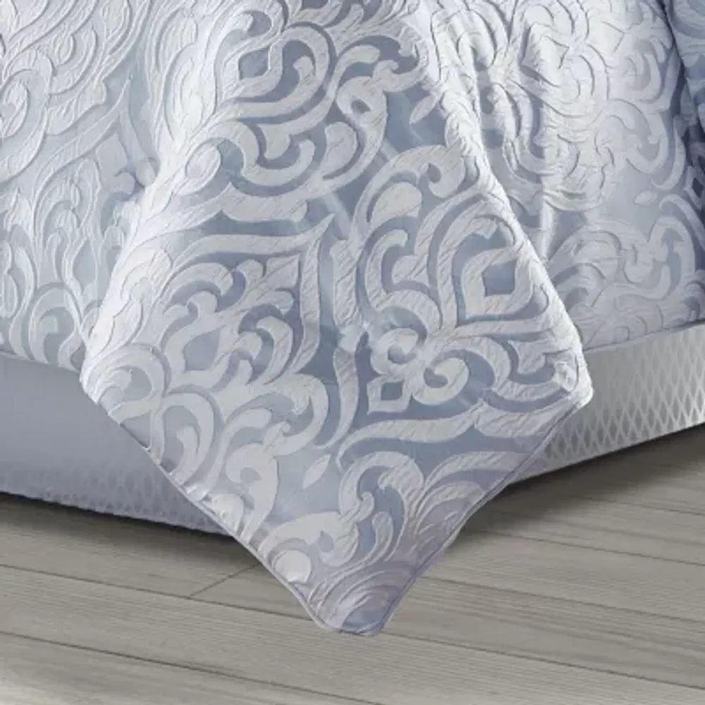 Queen Street Linda 3-pc. Damask + Scroll Extra Weight Comforter Set