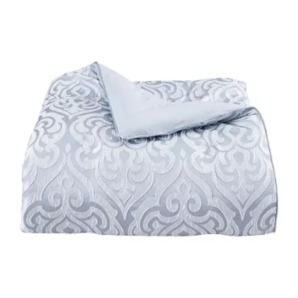 Queen Street Linda 3-pc. Damask + Scroll Extra Weight Comforter Set