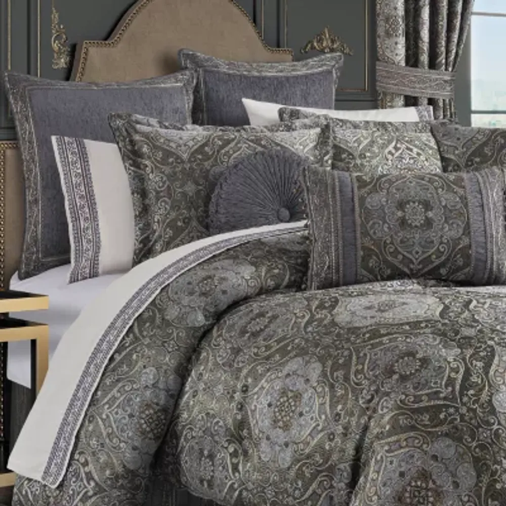 Queen Street Wallace 3-pc. Damask + Scroll Extra Weight Comforter Set