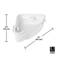 Umbra Flex Gel Lock Corner Bin Shower Caddy