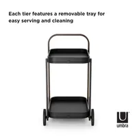 Umbra Bellwood Metal-Top Serving Carts