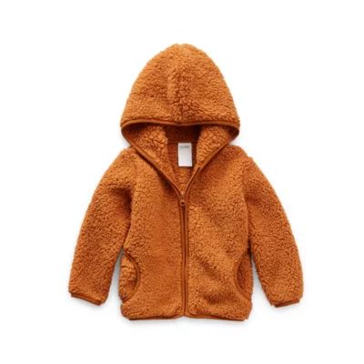 Okie Dokie Toddler Boys Knit Hooded Midweight Jacket