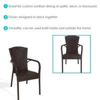 4 Pack Patio Accent Chair
