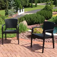 2 Pack Patio Accent Chair