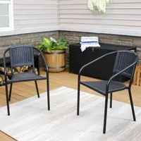 Aderes 1 Pair Patio Accent Chair