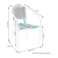 4 Pack Patio Accent Chair