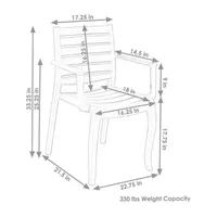 2 Pack Patio Accent Chair