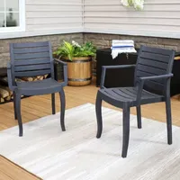 2 Pack Patio Accent Chair