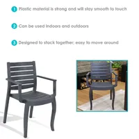 2 Pack Patio Accent Chair