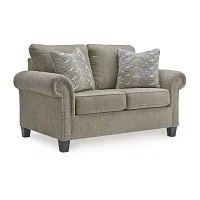 Signature Design by Ashley Shewsbury Roll-Arm Upholstered Loveseat