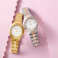 Bulova Dress/Classic Womens Diamond Accent Silver Tone Stainless Steel Bracelet Watch 96p249