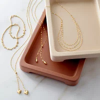 Womens 14K Gold 17 Inch Link Necklace