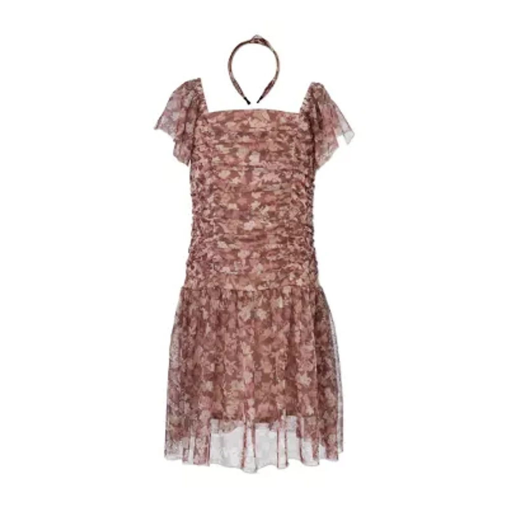 Speechless Big Girls Short Sleeve A-Line Dress