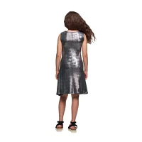 24seven Comfort Apparel Big Girls Sleeveless A-Line Dress