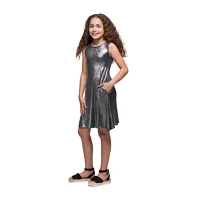 24seven Comfort Apparel Big Girls Sleeveless A-Line Dress