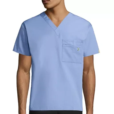 Wink® Origins Alpha Unisex Adult V Neck Tag Free Short Sleeve Scrub Top