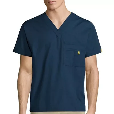 Wink® Origins Alpha Unisex Adult V Neck Tag Free Short Sleeve Scrub Top