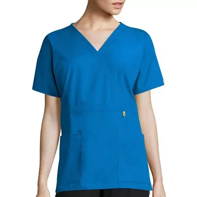 Wink® Origins 6056 Peek-A-Boo Pocket Womens Tag Free Short Sleeve Scrub Top