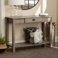 Farmhouse Center Drawer Entryway Table