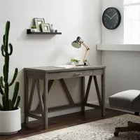 Farmhouse Rustic Wood Computer Desk